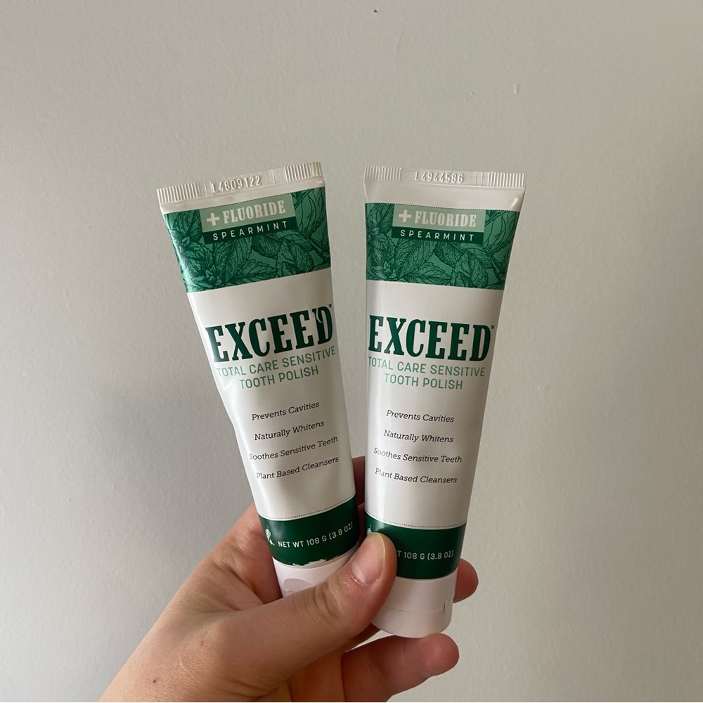 NWT Exceed Total Care Sensitive Tooth Polish with fluoride set of 2